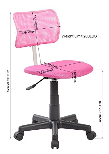 eurosports Kids Chair ES-8001-PK Home and Office Furniture s Mesh Back Desk Chair,Pink