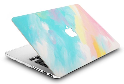 KEC Laptop Case for MacBook Air 13" Plastic Case Hard Shell Cover A1466/A1369 (Watercolor Paint)