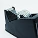 Tape Dispenser Office Desktop Holder with 10 Rolls of 2 Inches Included Classic Heavy Duty (Black) and Rubber Base