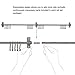 Fasthomegoods Stainless Steel Gourmet Kitchen Wall Rail with 10 Large S Hooks