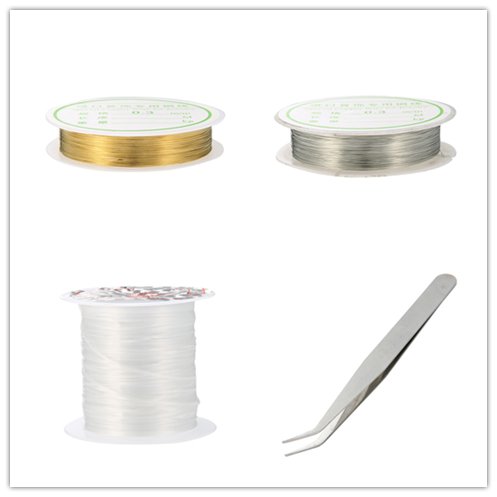 920 tlg Jeteven DIY Schmuck Basteln mit Zangen Set Schmuckherstellung, Schmuck Zubehör Werkzeug, Schmuckdraht Kette ohrringe spaltringe verschluss für Ohrring Armband Halsketten Anfänger bronze