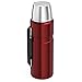 THERMOS Stainless King SK2010 Vacuum-Insulated Beverage Bottle, 40 Ounce, Cranberry