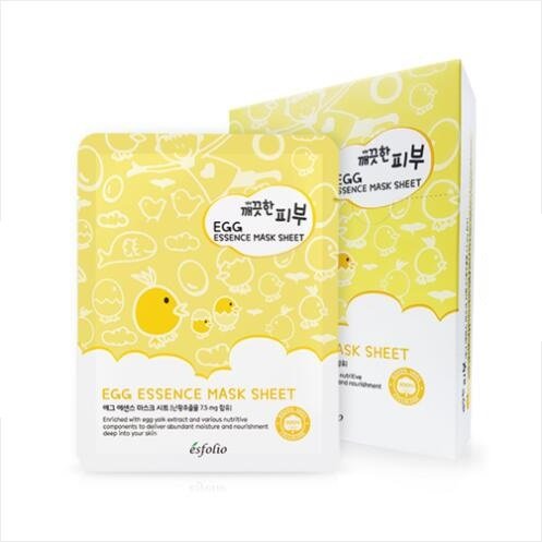 Esfolio Pure Skin Egg Essence Mask Sheet (10 Sheet per Pack)
