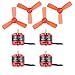 Makerfire 4pcs D1104 7500KV Brushless Motor and 4pcs 1935 3-Blade Propellers for 60 70 80 90 RC Multirotor FPV Racing Drone Quadcopter