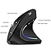 More&Better Wireless Vertical Mouse 2.4G USB Rechargeable Ergonomic Optical Computer Mouse, Black
