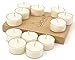 Wicker Wicks Soy Tealight Candles, Unscented and Handmade - 12 Count, White - Tea Lite Candle Set with Premium Soy Wax - Long Lasting, Clean Burn - Organic, Non Toxic Healthy Candles - Eco Friendly