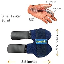 GenetGo Small Trigger Finger Splint - 2 Pack Pinkie