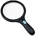 Magnifying Glass with Extra Large Lens and Bright LED Ring Light - Ideal for Reading, Inspecting, Schools, Exploring, Computers and Cell Phones