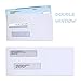 Ohuhu #8 Double Window Envelope 500-pack SELF Seal Quickbooks Check Envelopes, 3 5/8