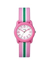 Reloj analógico Timex para niña con correa de tela elástica