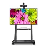 ZXXL Modern Black TV Stand for 50 55 65 75 Inch