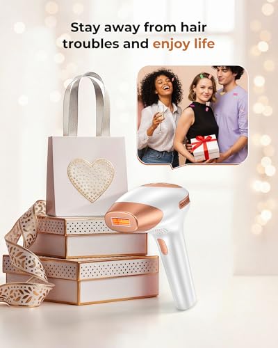 21J Pulsed Light Epilator with 9 Energy Levels, Laser Epilator with Auto Scroll Mode, 999,900 Flashes Pulsed Light Epilator for Women and Men, Face, Armpits, Bikini, Body