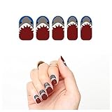 Tattify Shark Nail Wraps - Jaws (Set of 22)
