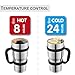 HITSLAM Tumbler 30oz Double Wall Stainless Steel Tumbler Vacuum Insulation Travel Mug for Cold Drink/Hot Beverage includes 2 Straw Lids, Cup Handle, Straw, Cleaning Brush (Silver)
