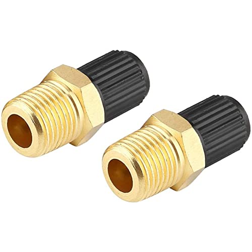 Air Compressor Valve,Automobile Pneumatic Valve Core with Sealing Caps for Air Compressor Tank Filling(1/4 NPT)