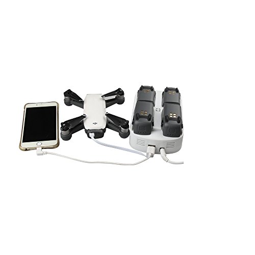 RCstyle Spark 6 in 1 Intelligent Rapid Battery Charger Hub Dock Compatible with DJI Spark Drone