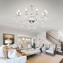 Baotree LIUMANG Modern Elegant 10 Lights K9 Crystal