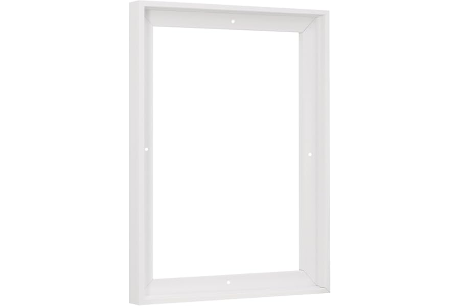 Pixy Canvas Floater Frame 16x20 for 3/4 (0.75) inch Deep Canvas Paintings/Canvas Prints/Wood Canvas Panels/Wall Art/Wall Decor/Home Decor/Artwork (White, 16 x 20 inch, Portrait)