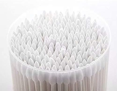 Welecom Cotton Buds with Wooden Handles for Makeup Clean Care,200 per Pack