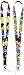2 pc Pokemon Eevee Evolution Multi Color Pokemon Go Phone Key Chain LANYARD Set for Multi Purpose Keychain contains Eevee Vaporeon Flareon Esporeon Volteon Umbreon