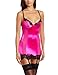 Dreamgirl Women's Silken Soiree Garter Slip