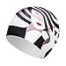 BALNEAIRE Silicone Swim Cap for Women, Waterproof UV Protection Long Hair Swimming Caps