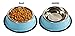 PETCEE Stainless Steel Small Dog Bowls Have Rubber Grommet Around The Bottom Set of 2