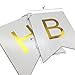 White Happy Birthday Bunting Banner with Shimmering Gold Letters - Birthday Decorations