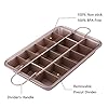 Blkthun-with-Dividers-Brownie-Pan-Non-Stick-Carbon-Steel-Bakeware-with-18-Pre-Slice-Oven-Baking-Tray-30-X-20-X-5-cm Blkthun Brownie BakingTray with Dividers Brownie Pan - Non-Stick Carbon Steel Bakeware with 18 Pre-Slice, Brownie Tin…