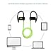 iClever Bluetooth Headphones Sweatproof, Wireless Headsets Bluetooth Earbuds for Running, Exercise, Workout, Gym, Green