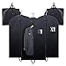 Titan Mall New Breathable 42'' Black Garment Bag Folding Suit Cover with Handles and 4