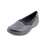 Clarks Women's Hustle Slip On Shoe - Wide, Black, Size 7.0