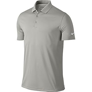 Nike Golf Victory Solid Polo (Pewter Grey/White) L