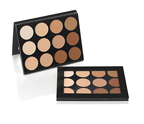 Mehron Makeup Foundation - Celebre Pro-HD Pressed Powder, Contour & Highlight Palette - 12 Shades
