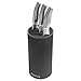Premio Modern Knife Block Black - Best Knife Holder - SoftTouch Makes It Soft & Easy To Clean - Universal Knife Block - Knife Block Without Knives - Fits 12 Knives -Unique Kitchen Knife Holder