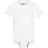 Landofgenie Men Short Sleeve Bodysuit Pajama Bodysuit One Piece Pajamas Rompers Basic Onesie