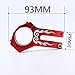 ZFZ Bicycle Bike Stem 31.8mm Super Light MTB BMX DH FR Handlebar Accessories Black Red Blue Gold (Red)