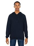American Apparel Men's California Fleece Pullover Hoodie, Black, X-Large
