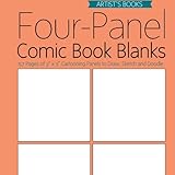 Four-Panel Comic Book Blanks: 157 Pages of 3