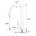 VCCUCINE Commercial High Arc Stainless Steel Single Handle Pull Down Sprayer Brushed Nickel Kitchen Sink Faucet, Pull Out Kitchen Faucet