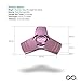 Pink Fidget Hand Spinner toy, Metal Aluminum Alloy Tri Spinner with stainless Steel Bearings which helps to increase focus, relieves stress, anxiety, and boredom. Fidget Spinner + Metal Carrying Case