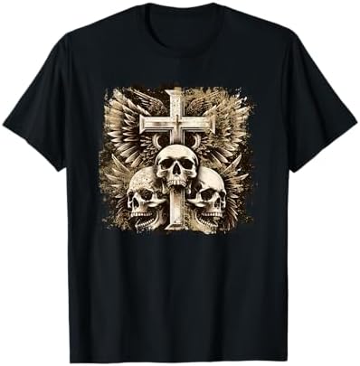 Amazon.com: Emo Y2K Grunge Aesthetic Skull Cross Goth Alt Gothic