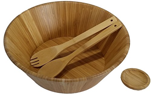 Large salad bowl. Mixing bowls. Bamboo bowl with serving spoons and dressing tray. Serving bowls. Prep bowls. Fruit bowl. Mixing bowl set. Wooden basket. Salad bowl set.