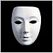 Full Face Theater Mask, DIY Masquereade Mask for Party, Weddings, DIY Mardi Gras, Cosplay Costume, Anonymous Venetian Carnival Mask and Dance Paintable Paper Mask