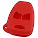 KeyGuardz Red Rubber Keyless Entry Remote Key Fob Skin Cover Protector
