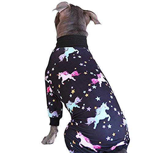 Tooth-and-Honey-Pit-Bull-PajamasUnicorn-Dog-PajamasLightweight-Pullover-PajamasFull-Coverage-Dog-pjsUpdated-FIT