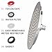 ViVer Shower Head Nine Inch Certified Shower Heads Adjustable High Pressure Rain Shower Head Easy Installation no Tools Required Chrome