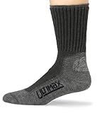 Wigwam Men's Hiking/Outdoor Pro Crew Socks, Charcoal, Large