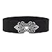 Grace Karin Women Ladies Girls Fashion Wide Metal Hook Stretchy Elastic Waist Belt Waistband