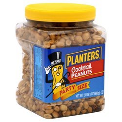 PLANTERS PEANUTS 34.5 OZ DRY ROASTED PEANUTS